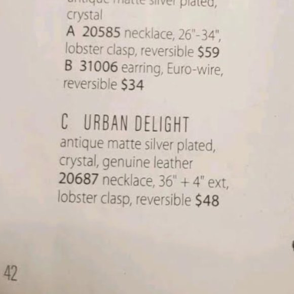 NWOT Premier Designs URBAN DELIGHT Fashion Necklace 2 in 1 Reversible - Picture 4 of 7